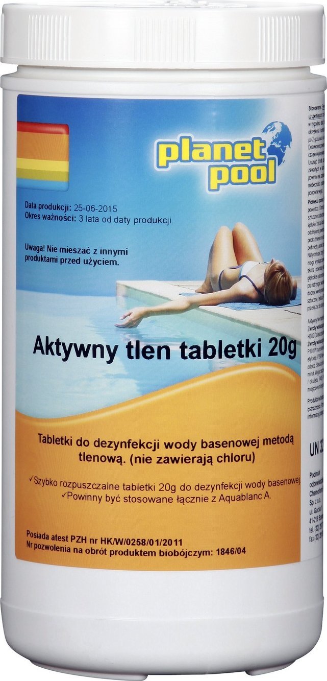 NoName CHEMIE 0595-001KG TABLETY AKTIVNÍHO KYSLÍKU 20G