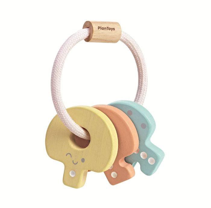 Pastelové chrastící klíče Plan Toys - 260364