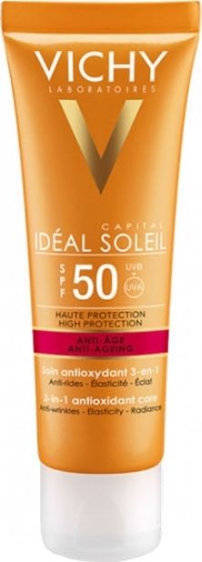 Vichy IDÉAL SOLEIL Krém proti stárnutí SPF 50, 50 ml