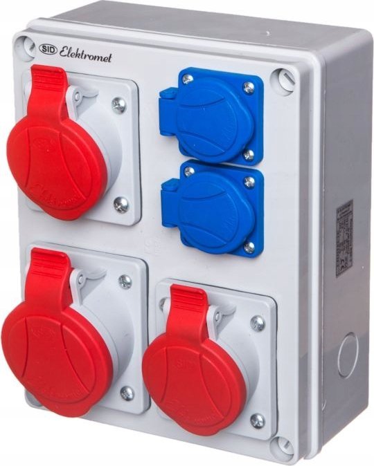 Elektromet RSK-3 940072 rozvádzač 8 modulov so západkami 1X32A/5P 1X16A/5P 2X16A/3P RSK-3 IP44