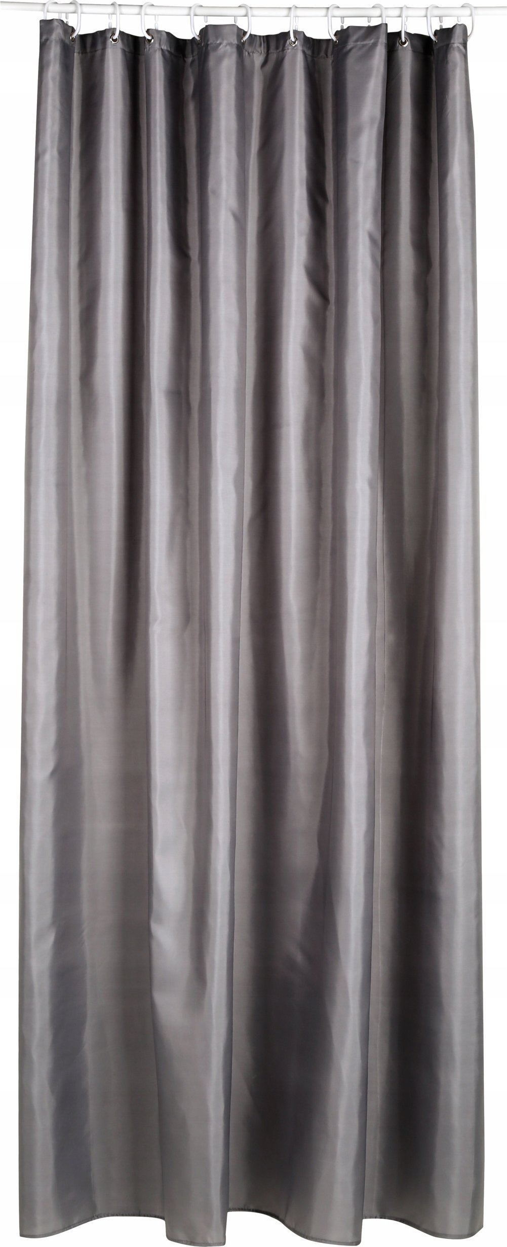 Sprchový záves Atmosphera Textil 180 x 200 cm, satén, strieborná farba