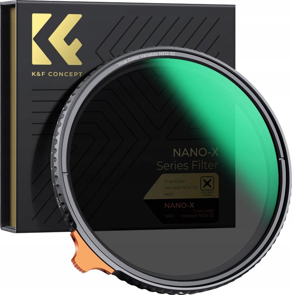 Kf filtr Nd filtr šedý nastavitelný Nd2-nd32 82mm True Color Mrc Nano X K&f Nd 2-32 / Kf01.2161