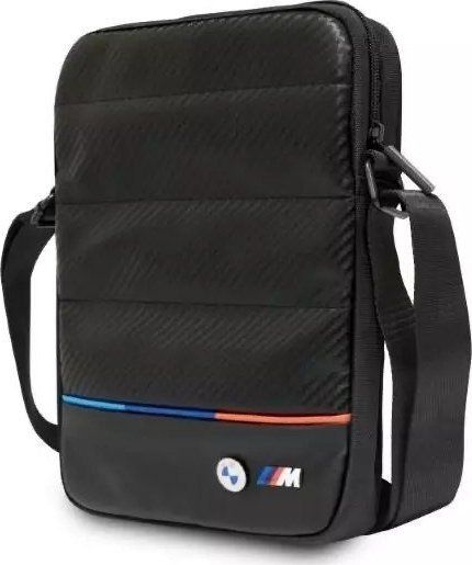 BMW Tricolor Carbon Tablet Bag 10  Black Nové