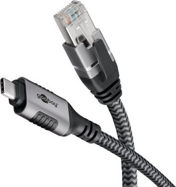 goobay Ethernetový kabel USB-C 3.2 Gen1 samec > RJ-45 samec, LAN adaptér