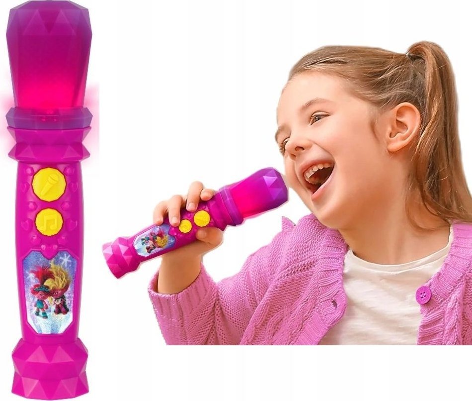 Mikrofón Ekids Karaoke mikrofón pre spev pre bábätká Deti Ekids Trolls Trolls 3 / Tr-070.uemv23m