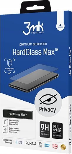 3MK 3MK HardGlass Max Privacy Sam S24 Plus čierna/čierna, celoobrazovkové sklo
