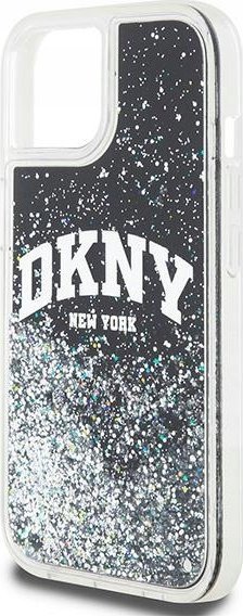 DKNY tekuté trblietavé veľké logo – púzdro na iPhone 11 (čierne)