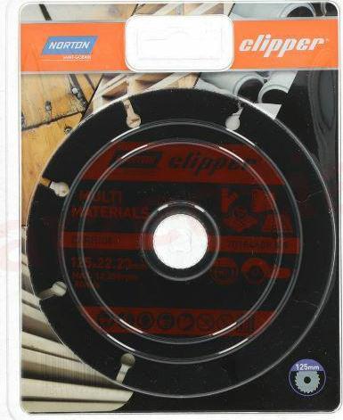 Norton Clipper Rezný kotúč TCT ANGLEGRINDER MULTIMATERIAL 125x22,2