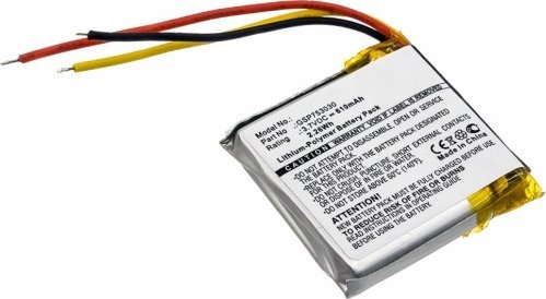 Typ dobíjecí baterie Cameron Sino Gsp753030 633331 Pro sluchátka Jbl Everest Elite 300 E45bt E55bt Live 650bt Nc / Cs-jbe300sl