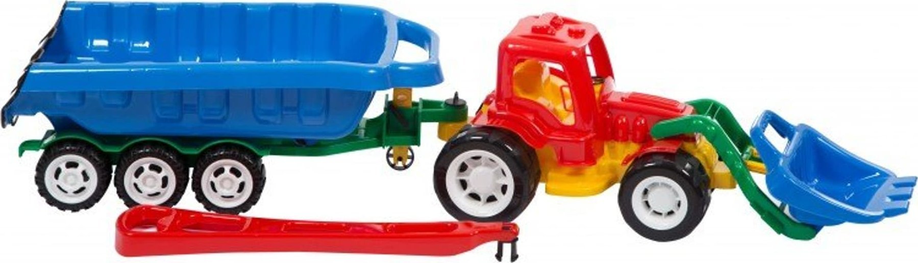Buldozer Leszko s přívěsem + rukojeť 70198