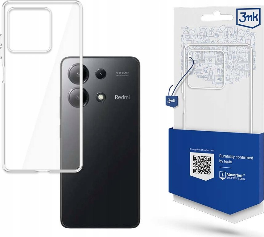 3mk Clear Case pro Redmi Note 13 Pro 4G, čirá