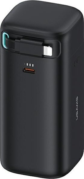 Powerbanka Usams USAMS Powerbanka so zaťahovacím káblom Zaťahovací Lightning 18000 mAh PD45W Fast Charge XMF Series čierna/čierna 20KCD21701 (US-CD217)