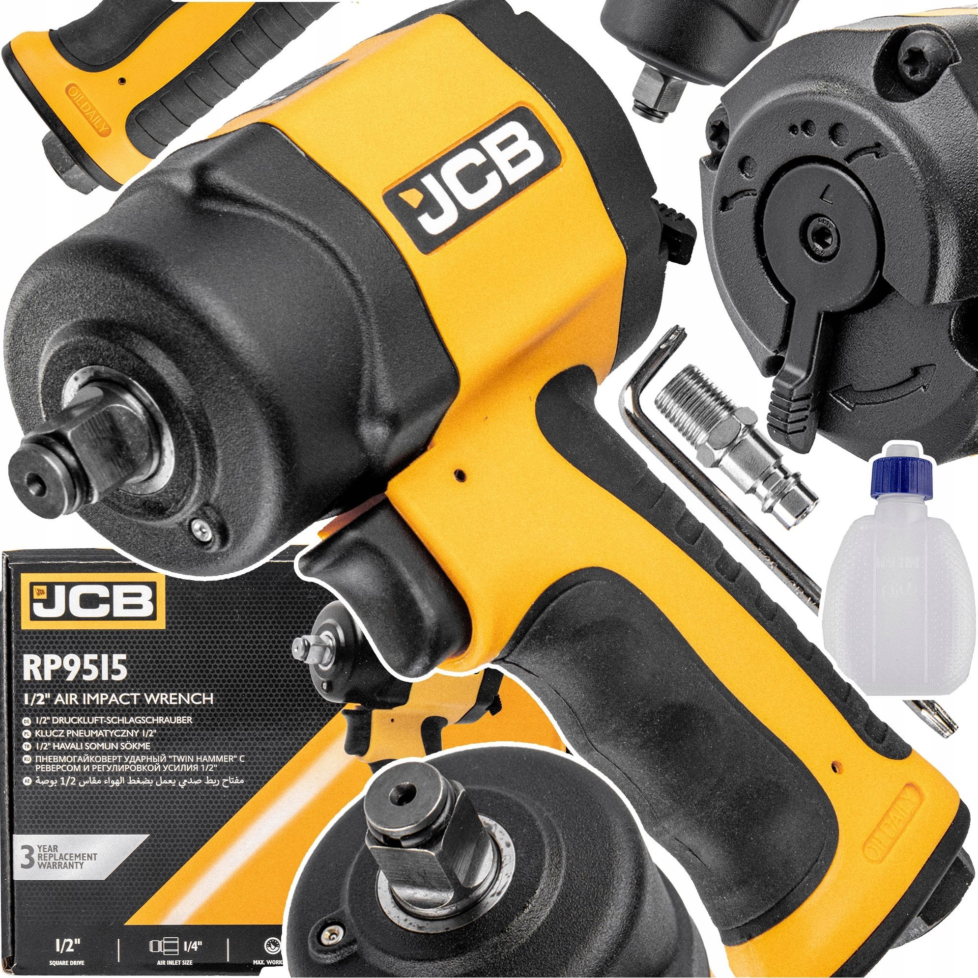 JCB rázový uťahovák JCB PNEUMATICKÝ KĽÚČ 1/2 1200Nm
