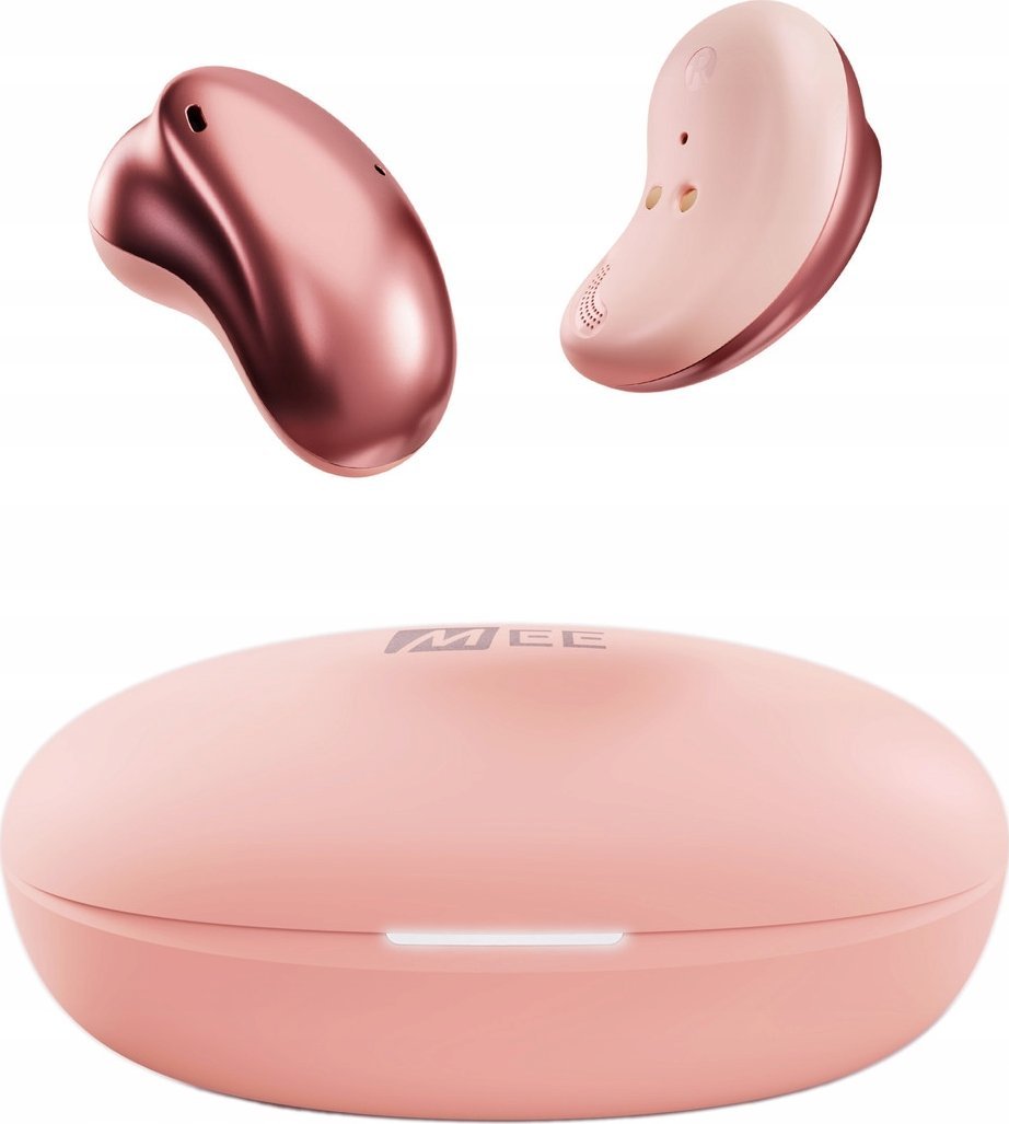 MEE audio sluchátka MEE Audio Pebbles Skutečná bezdrátová sluchátka s Bluetooth 5.3, voděodolná dle standardu IPX4 (do uší) – růžové zlato