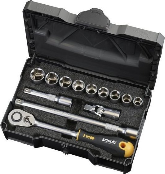 Felo sada nářadí SADA NÁŘADÍ 1/2   FELO ERGONOMIC 12 KUSŮ + RÁČNA (1 SADA)