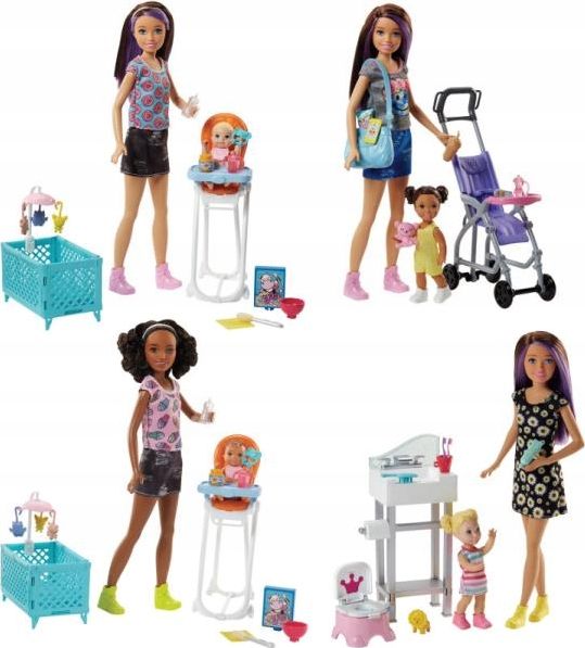 Barbie Mattel Skipper Doll: Babysitter Club - sada + bábiky (FHY97)