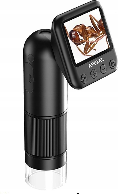 Digitální mikroskop Apexel Microscope 20-100x + LCD obrazovka 2.0 Fotografie a HD videa 1080p / Ms003