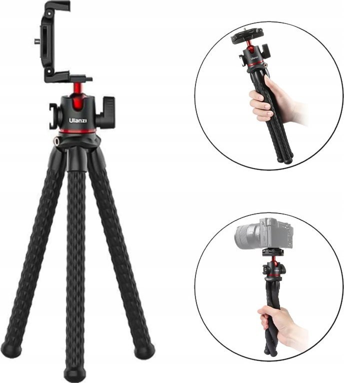 Ulanzi Flexibilní stativ Flexibilní držák hlavy Fotoaparát Fotoaparát Telefon Ulanzi / Mt-33