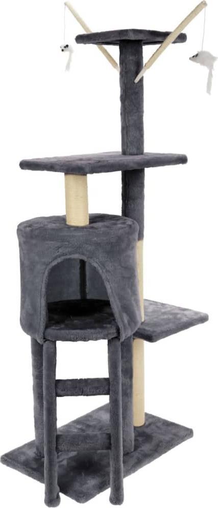 Pets Collection Pets Collection Škrabadlo pro kočky, věž, 45x30x110 cm, šedé