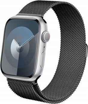 Crong Řemínek Strap Crong Milano Steel Apple Watch 4/5/6/7/8/9/SE/Ultra 42/44/45/49mm grafitový