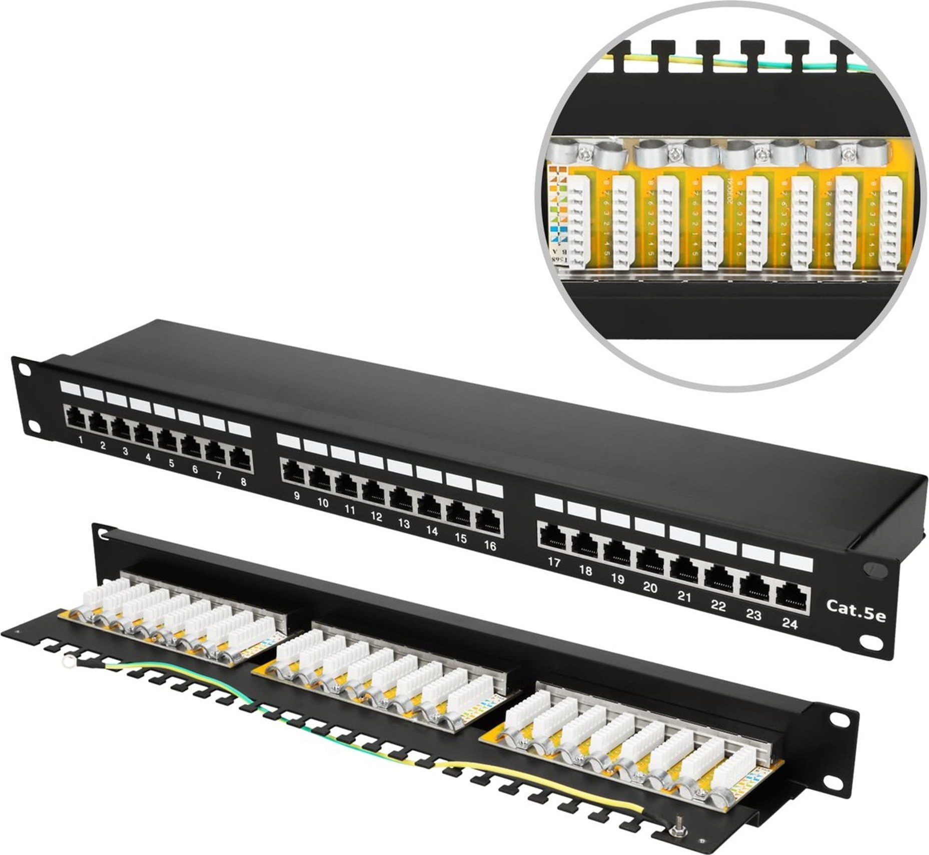 ExtraLink  CAT5E STP V2 | Patchpanel | 24 portů