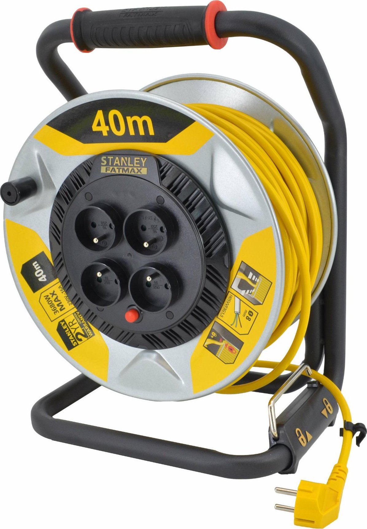 Stanley  NAVIJÁK PRODLUŽOVACÍ KABEL 40m 3x1,5mm 16A IP20