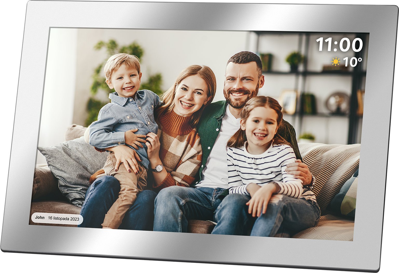 Digitální rámeček Kruger&Matz Digitální fotorámeček Kruger&Matz FRAMEO Wi-Fi 10,1  zrcadlo