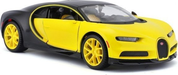 Maisto Kompozitní model Bugatti Chiron žluto-černý 1:24