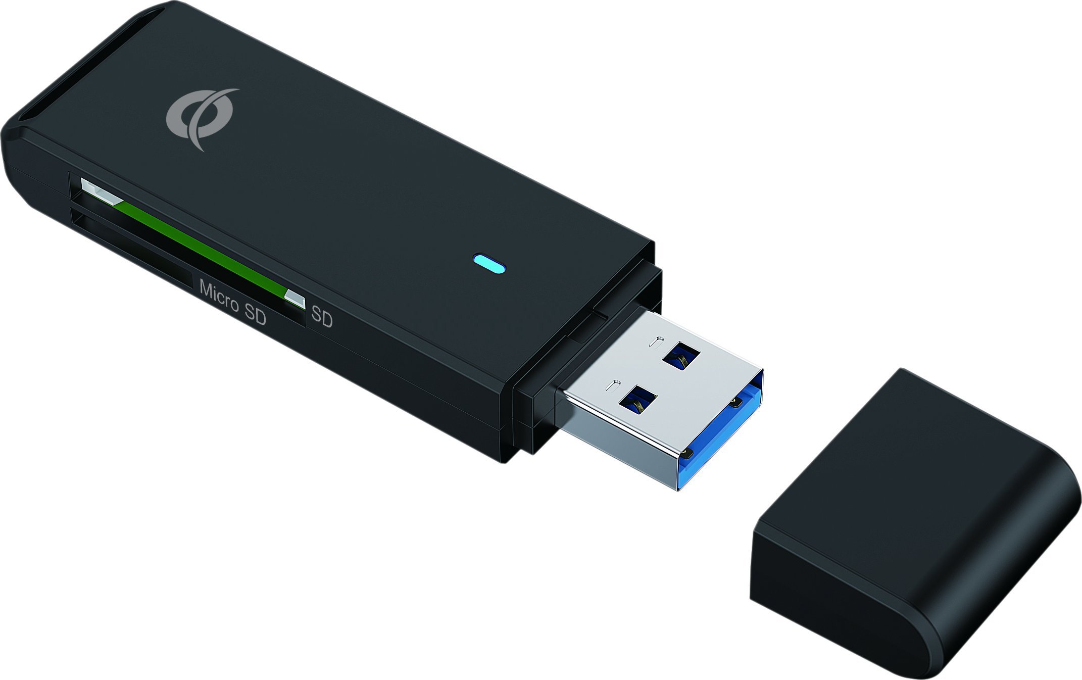 Conceptronic CONCEPTRONIC Čtečka SD+MicroSD karet USB 3.0 černá