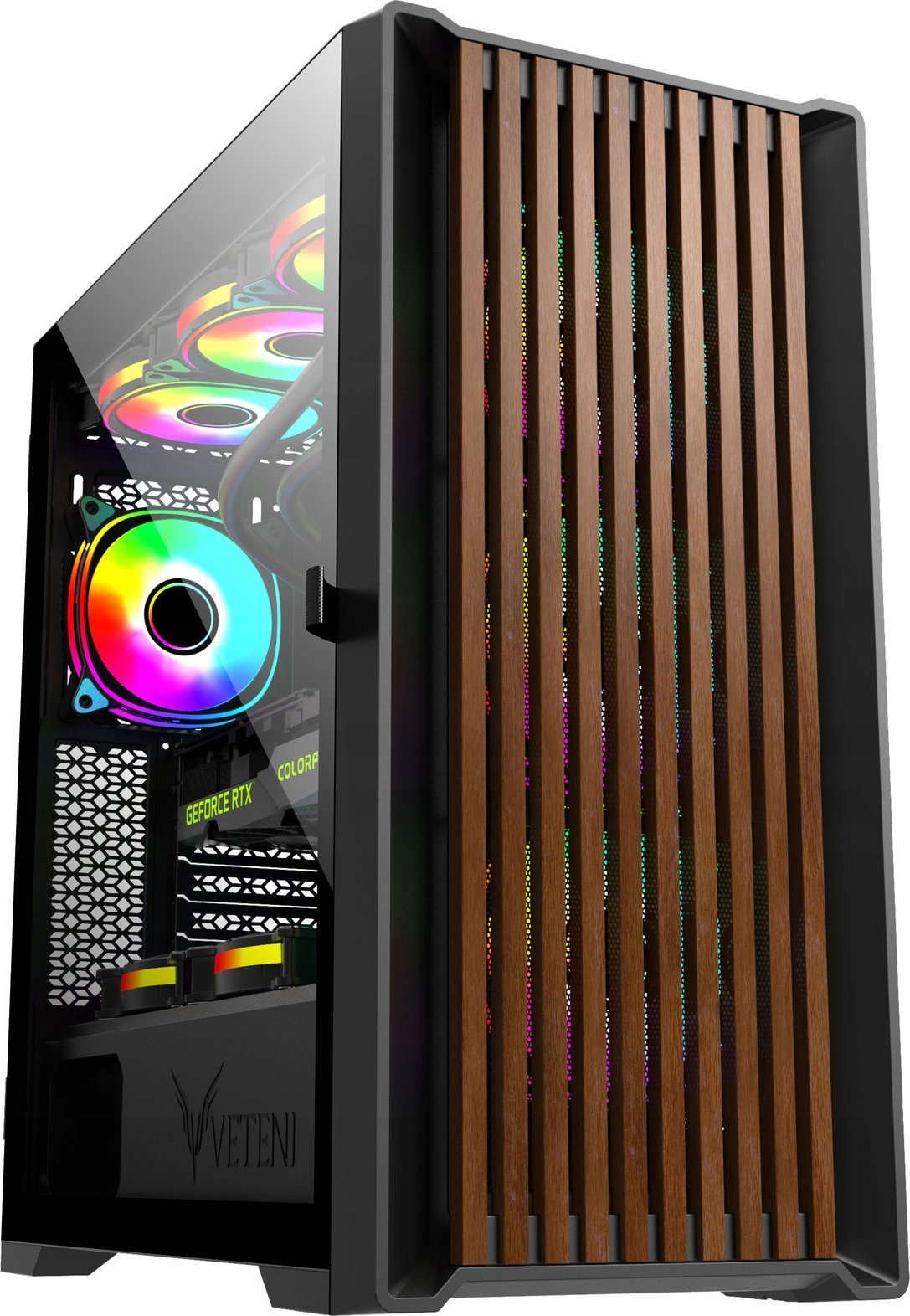 Púzdro VETEI Woody ARGB čierne (VT-WOODY-01BK)