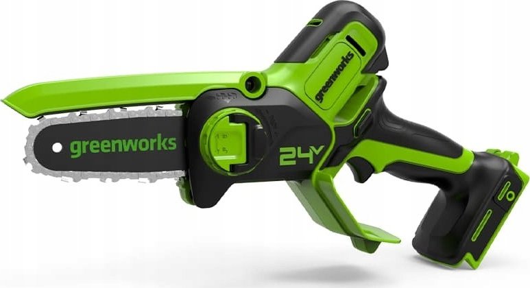 Greenworks 24V mini reťazová píla Greenworks GD24MCS10K2 sada: nabíjačka + 2Ah batéria
