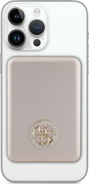 Powerbanka Guess Indukčná Powerbanka 15W GUPBM5AL4DMD 5000mAh zlato/zlatá MagSafe 4G Strassed Metal Logo