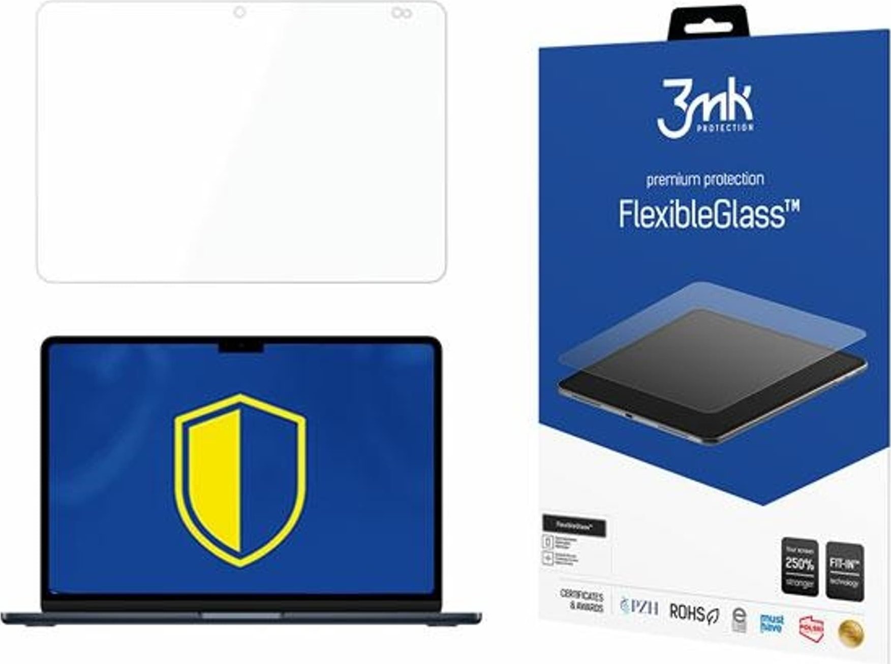 3MK 3MK FlexibleGlass Hybridní sklo pro MacBook Air 2022 (M2) až do 15