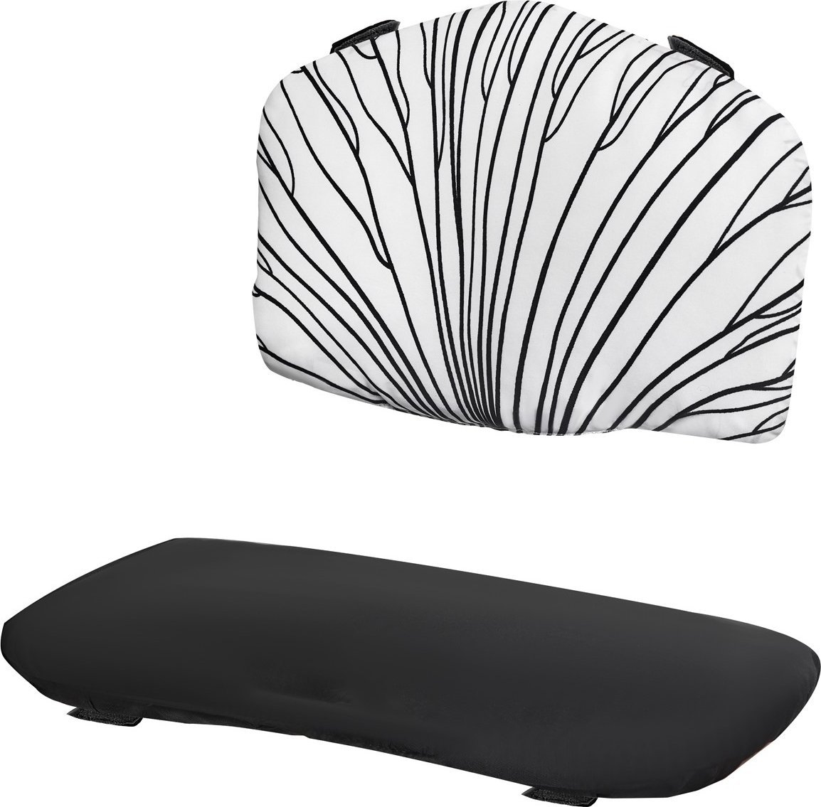 Kinderkraft Polštář na židli ENOCK, černý a bílý