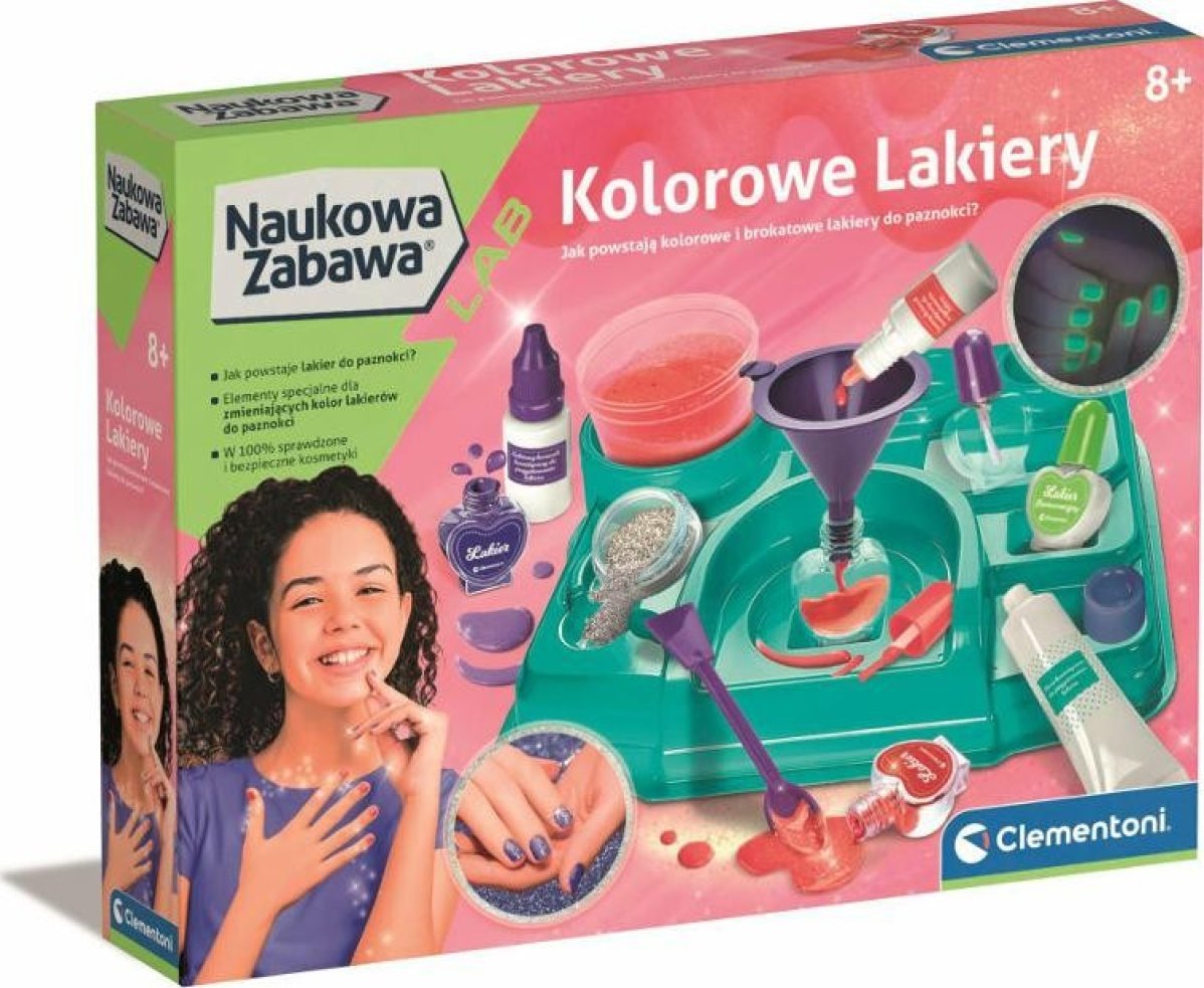 Clementoni ZEST KREAT BAREVNÉ LAKY NA NEHTY 50890 CLM