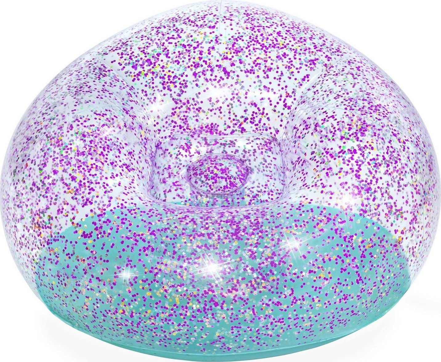 Nafukovacie kreslo Bestway Glitter Dream, 114 x 112 cm
