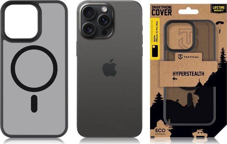 Tactical MagForce Hyperstealth Kryt pro iPhone 15 Pro Max Asphalt