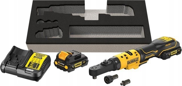 Nárazový utahovák Dewalt AKUMULÁTOROVÁ Ráčna 1/4   3/8   XR 12V 2*3,0AH