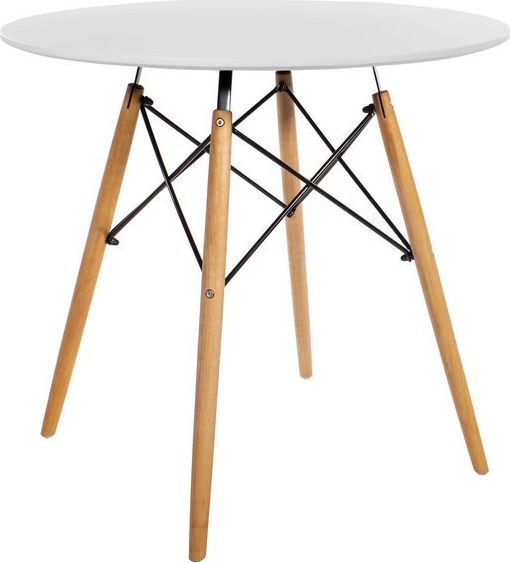 Mufart ETT kulatý stůl do kuchyně, jídelny, obývacího pokoje 90cm - Bílý