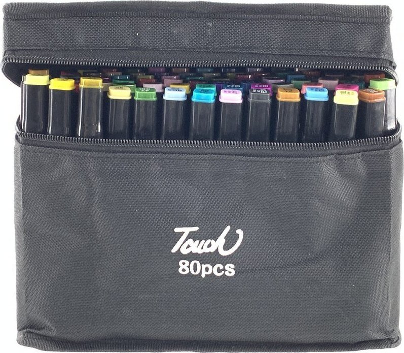 Sada dotykových fixů LeanToys 80 ks sáčků na alkoholové fixy