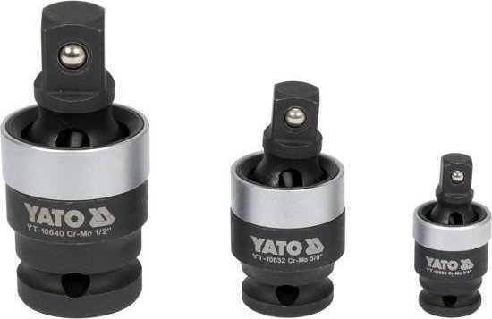 Yato SADA NÁRAZOVÝCH KLOUBŮ 1/4  , 3/8  , 1/2   (1 sada)