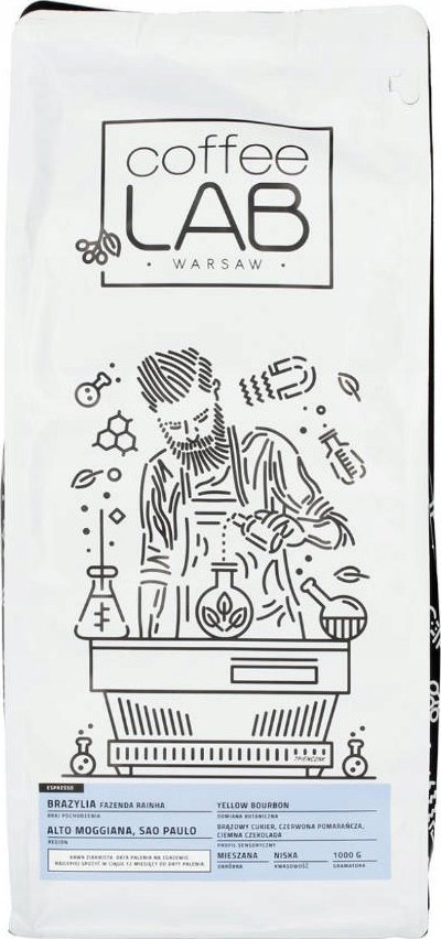 Coffeelab Coffeelab zrnková káva - Brazil Yellow Bourbon Fazenda Rainha Espresso 1kg