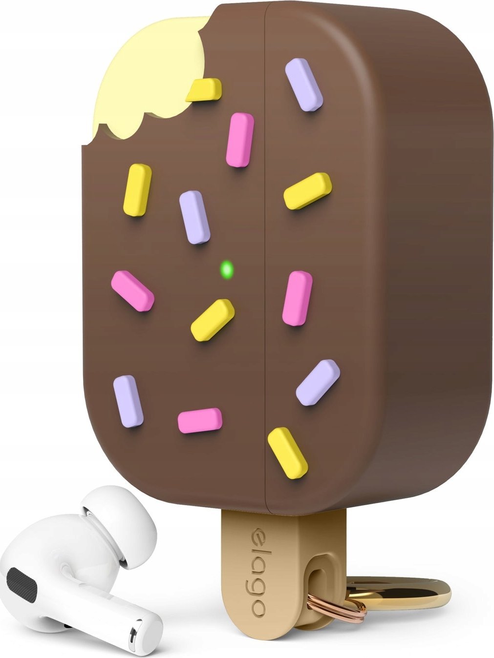 Elago Elago AirPods Pro 2 Ice Cream Case - pouzdro pro AirPods Pro 2 hnědé - Záruka bezpečnosti. Jednoduché splátky. Doprava zdarma od 170 PLN.