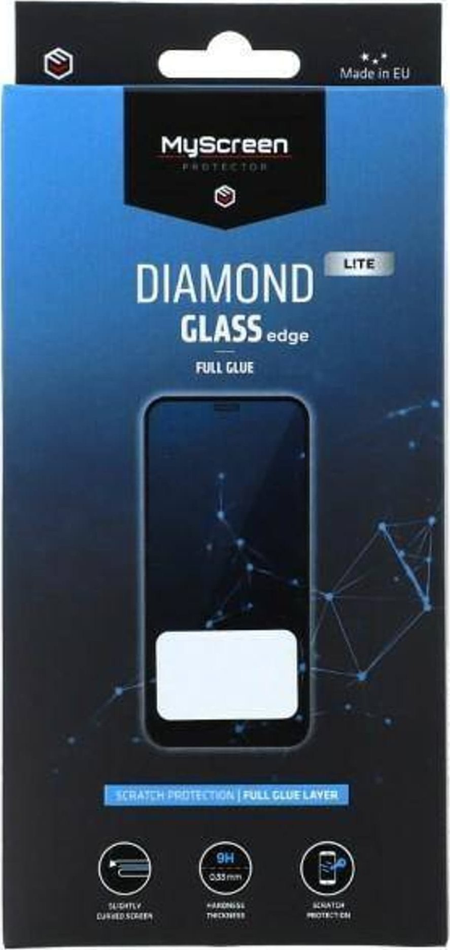MyScreen Protector Ochranné tvrzené sklo MyScreen pro Samsung Galaxy A54 - Tvrzené sklo pro mírně zakřivené displeje DIAMOND GLASS LITE edge FULL GLUE