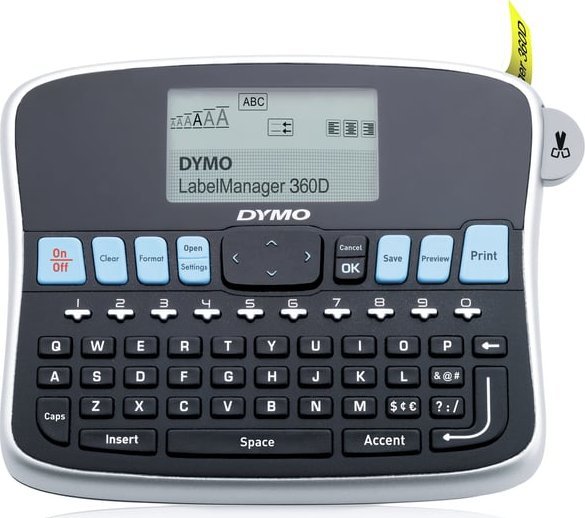DYMO LabelManager 360D 6/9/12/19 mm D1-Bänder Qwerty UK/HK