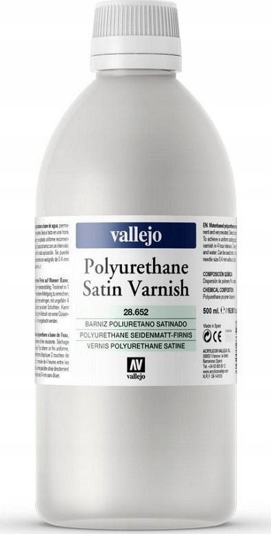 Vallejo Vallejo: Saténový polyuretanový lak 500ml