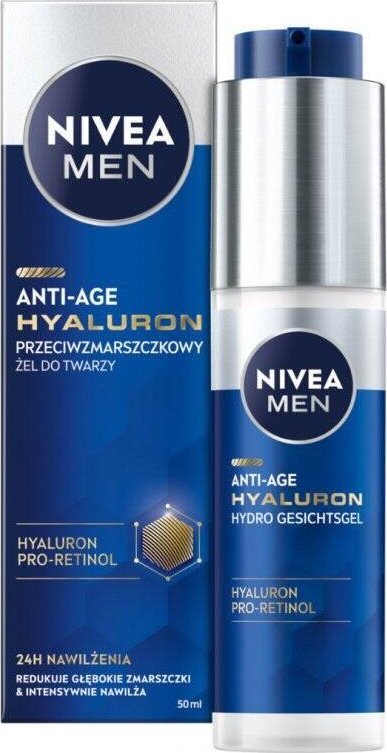 Nivea  Men Hyaluron gel na obličej proti vráskám 50ml