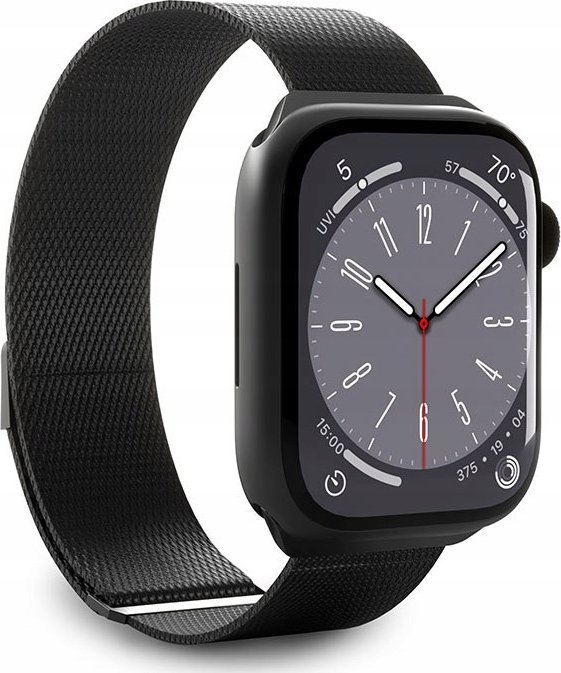 SBS Mobile Chytré hodinky Puro Milanese řemínek pro Apple Watch 38/40/41 mm černé