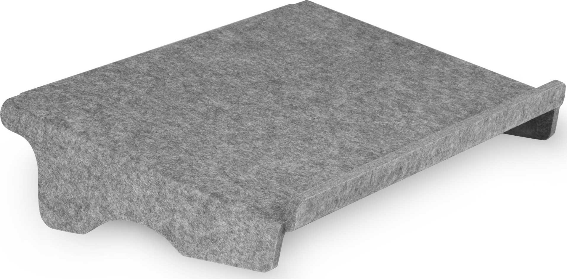 BakkerElkhuizen  Q-doc 100 Kruhová deska s klipem na dokumenty PET Felt Grey