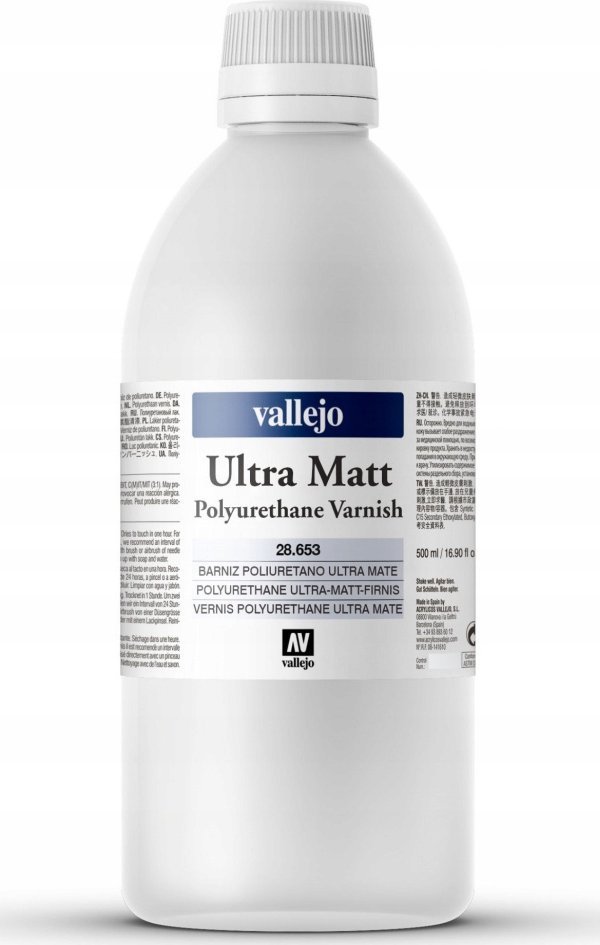 Vallejo Vallejo: Ultra matný polyuretanový lak 500ml